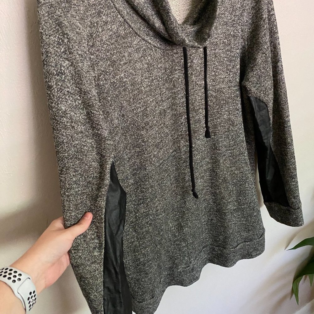 Piper Speckled Grey Cowl Neck Sweater